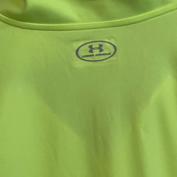 Women’s long sleeve under armour shirt neon yellow - Picture 4 of 5